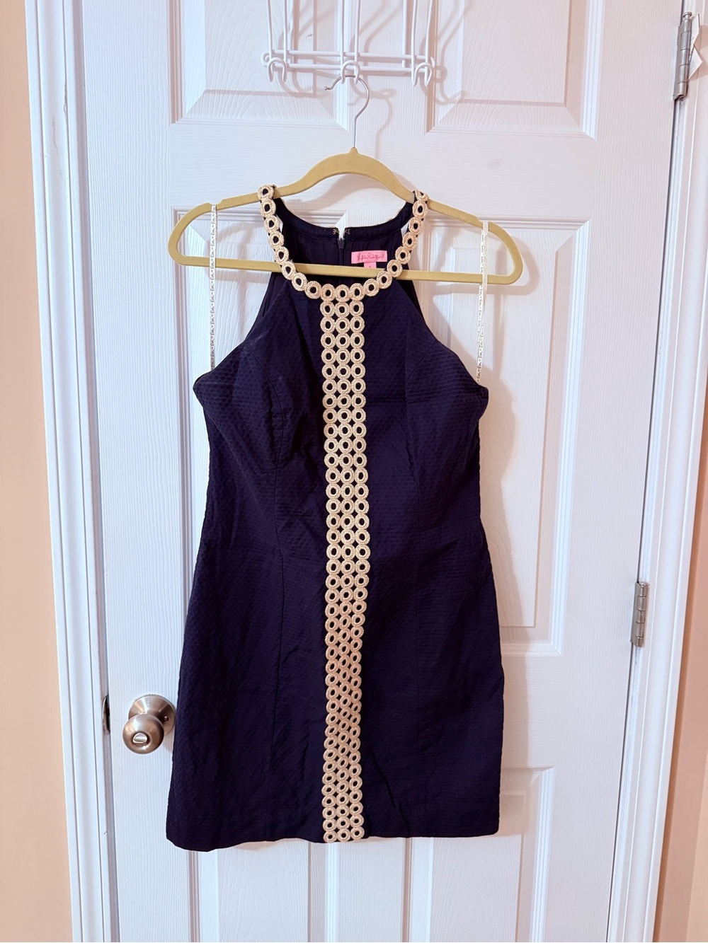 Lilly Pulitzer Navy Mini Dress with Cream Trim